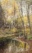 Peder Monsted Autumn in the birchwood oil painting picture wholesale